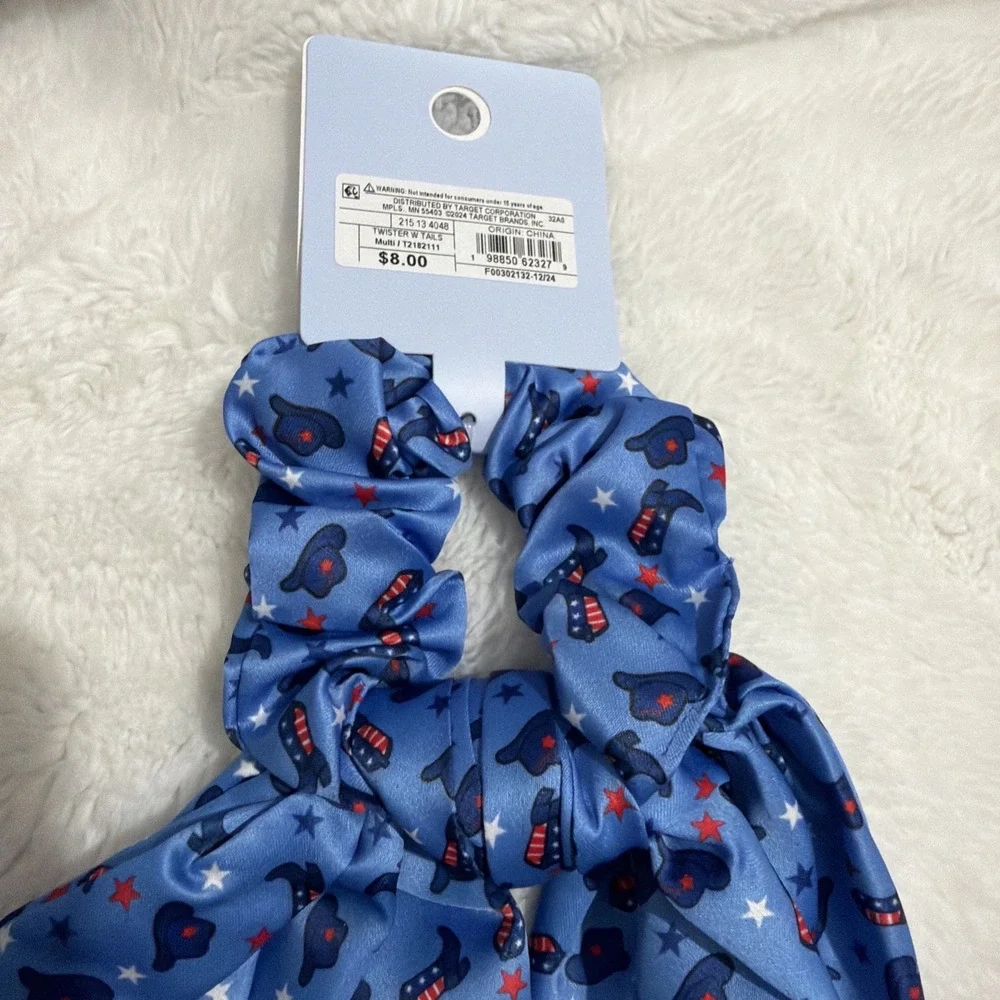 Oh My Stars Twister With Tails Hair Scrunchie, Cowboy Hat & Boots, NWT